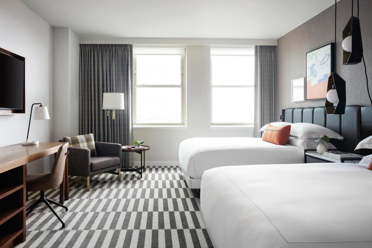 Essential Queen Room with Two Queen Beds and Walk-In Shower