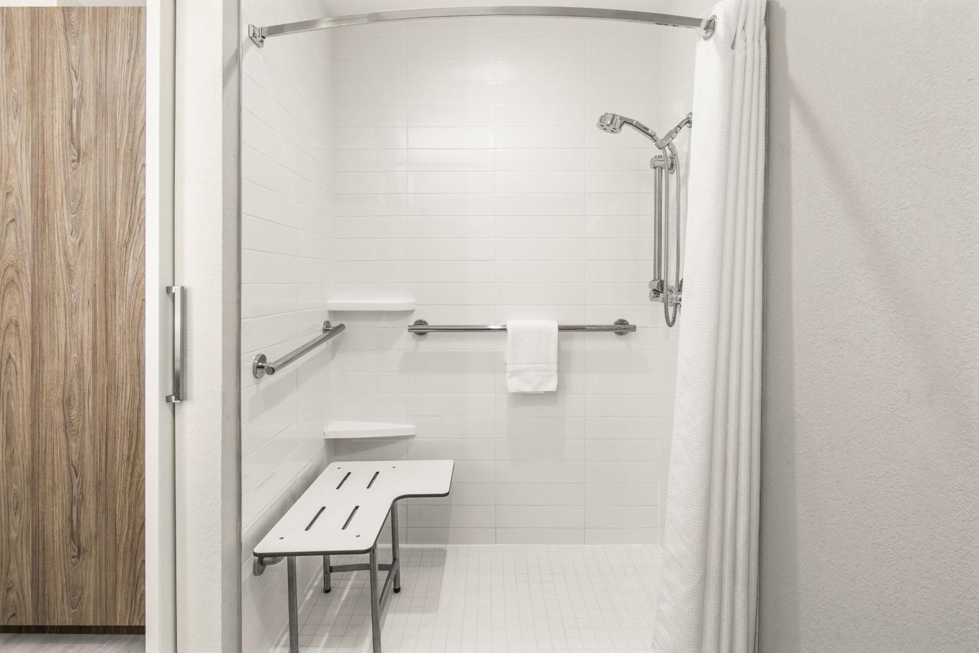 Standard King Room Mobility Accessible Roll Shower