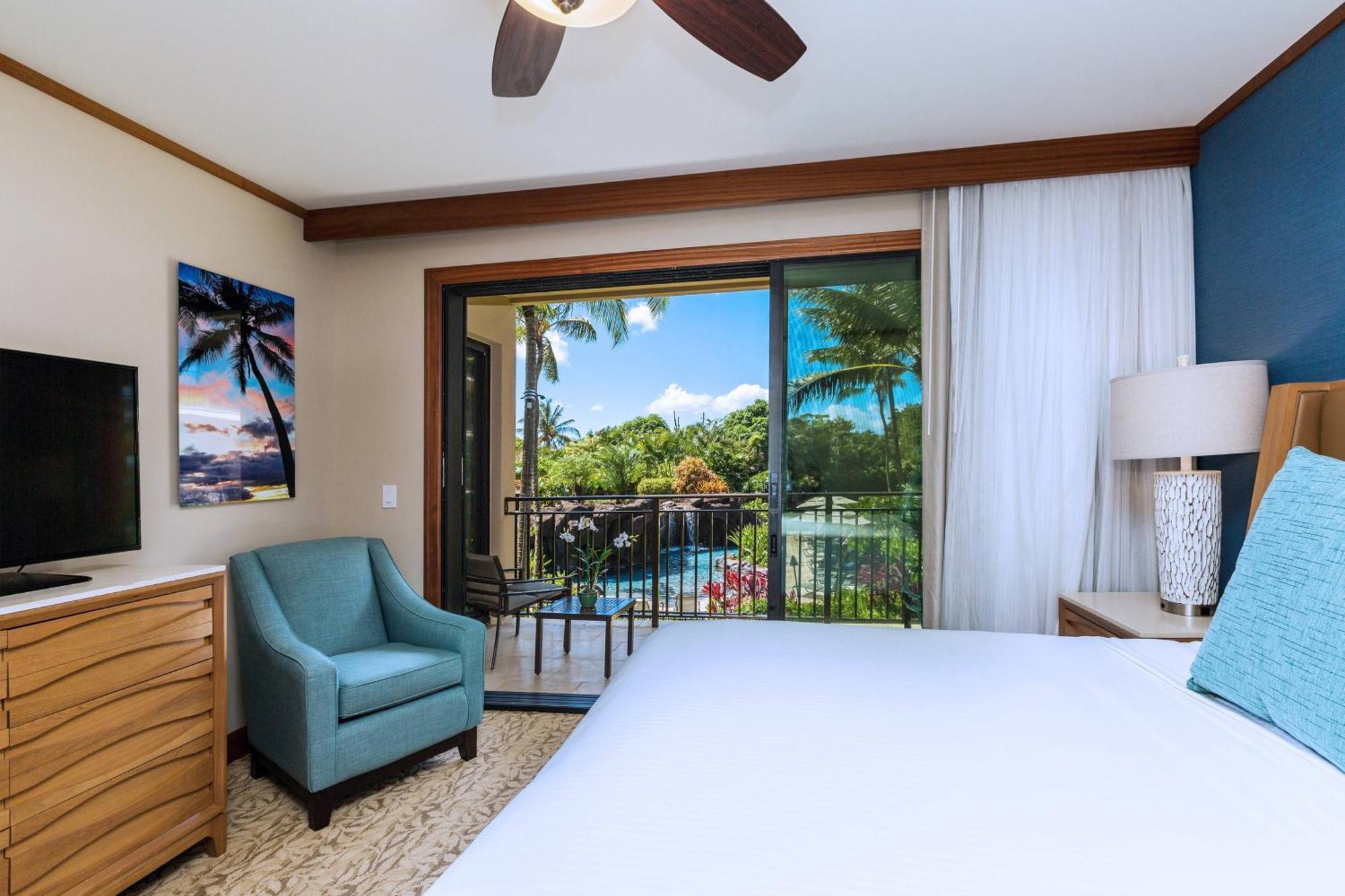 Villa mit 1 Schlafzimmer mit Kingsize-Bett, Schlafsofa, Balkon und Inselblick