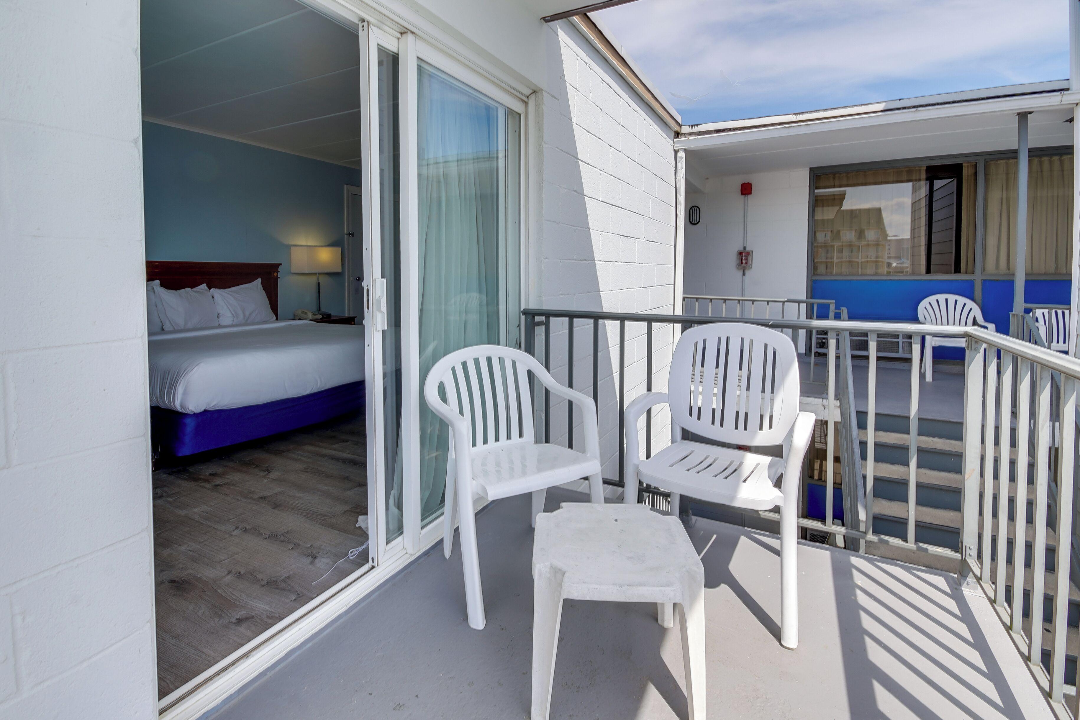 King Room One King Bed Balcony Pool View