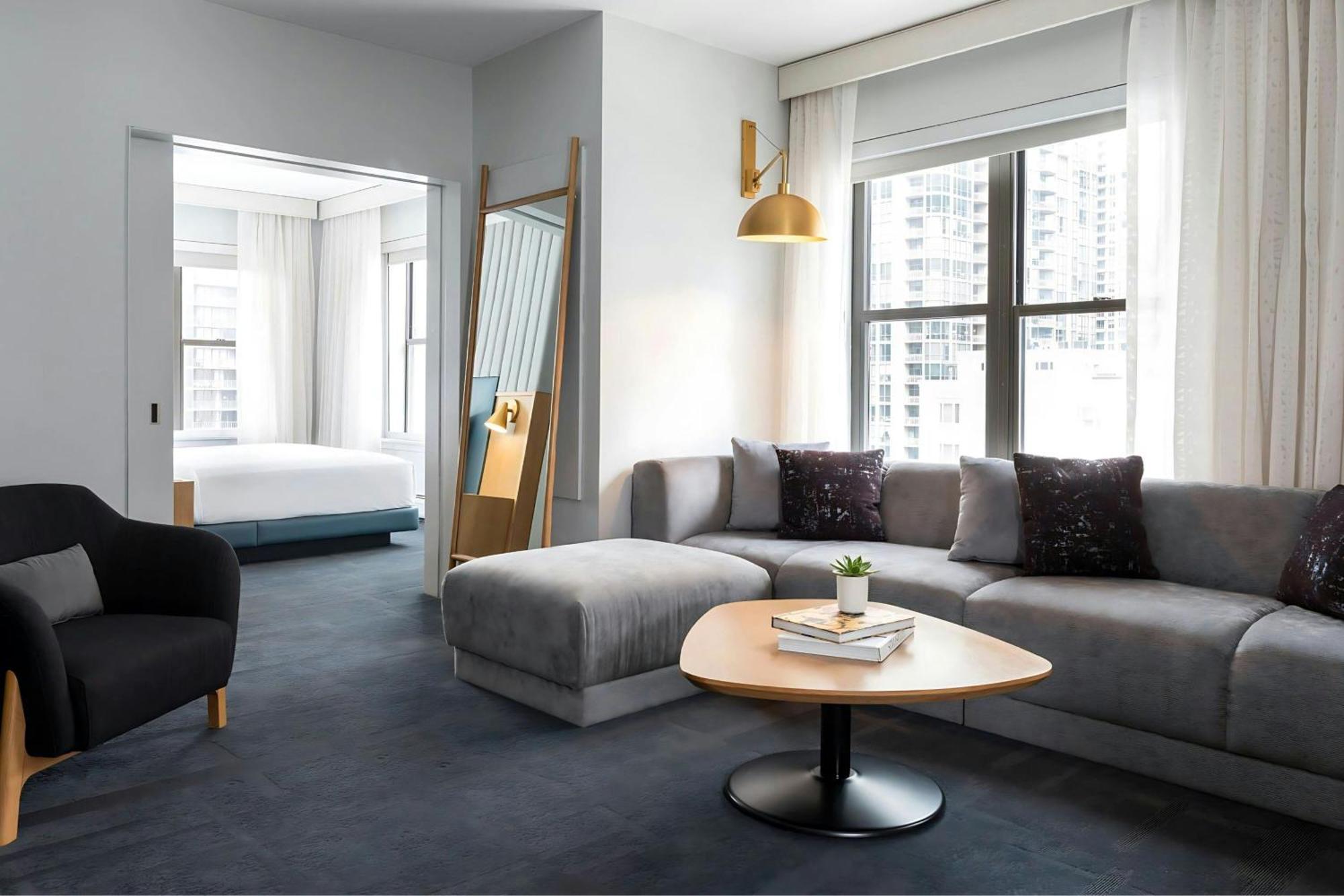 Ecksuite mit 1 Schlafzimmer und Kingsize-Bett