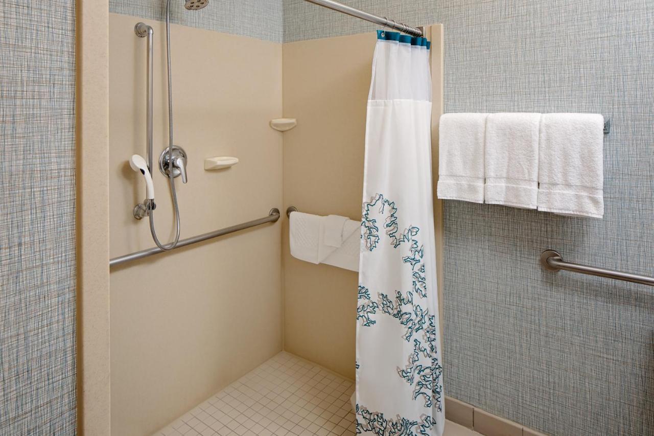 Suite de 1 dormitorio con cama extragrande y sofá cama