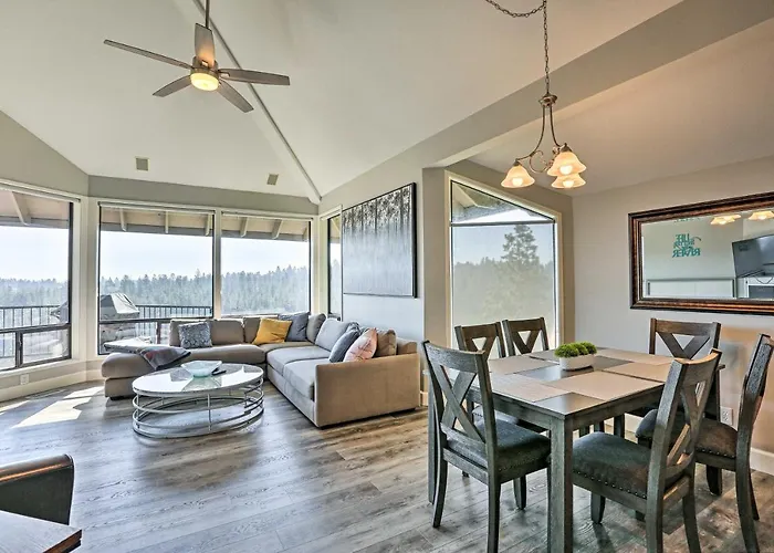 Hiking Trail & Hot Tub Access: Bend Condo W/ Deck