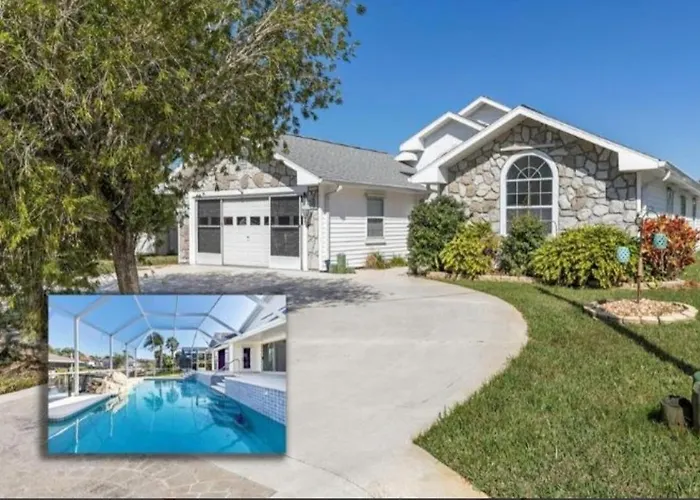 Peaceful Waterfront Pool Home Home