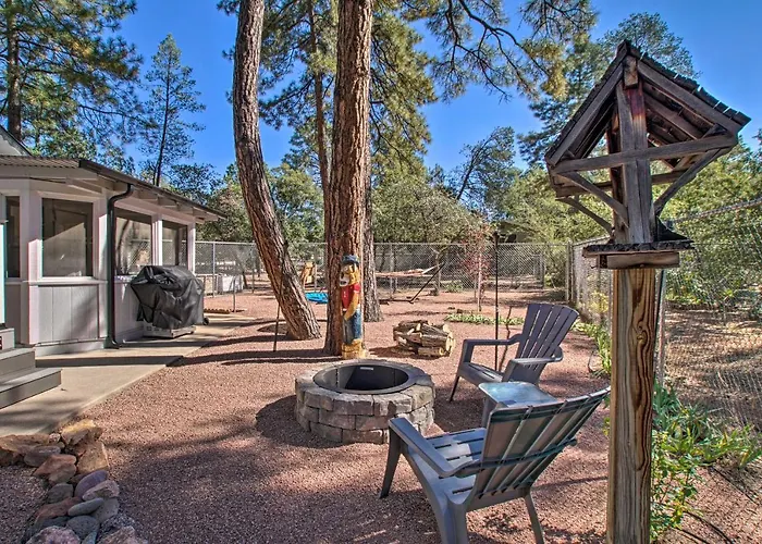Peaceful Deck + Fire Pit: Payson Home!