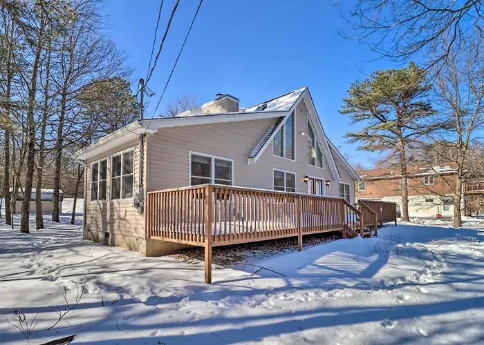 Deck, Pool, Trails Access: Pocono Family Home!
