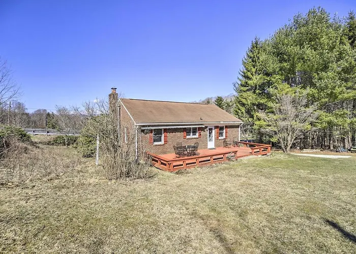 Quaint Creekside Home W/ Spacious Deck & Yard