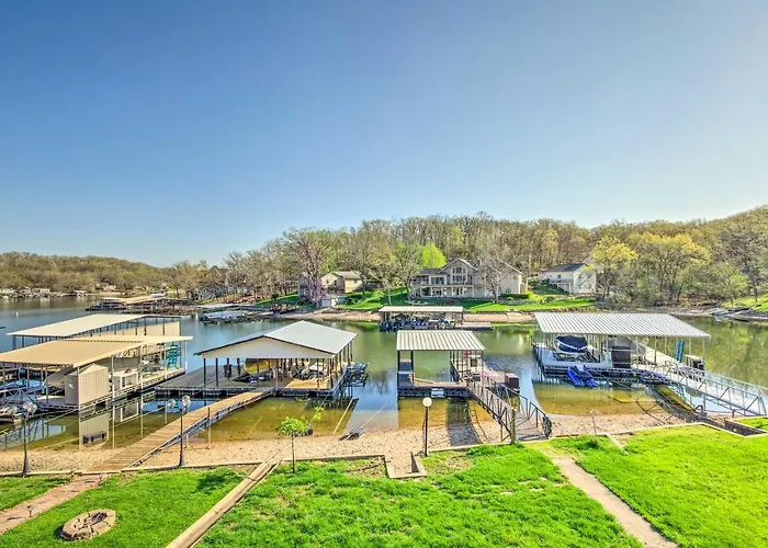 Boat Slip, Fire Pit: Lakefront Sunrise Beach Home!