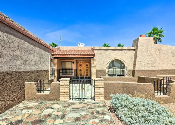 Patio & Panoramic Views: Hillside Lake Havasu Home