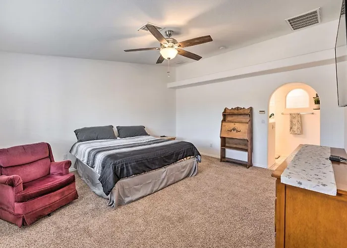 Patio + Fire Pit: Central Home In Lake Havasu City