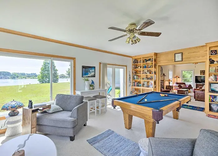 Idyllic Waterfront Home W/ Game Room & Dock