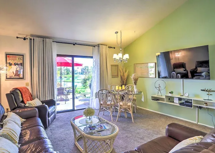 Golf Course View & Pool Access: Palm Desert Home