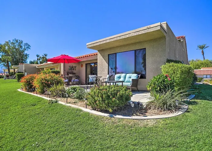 Golf Course View & Pool Access: Palm Desert Home