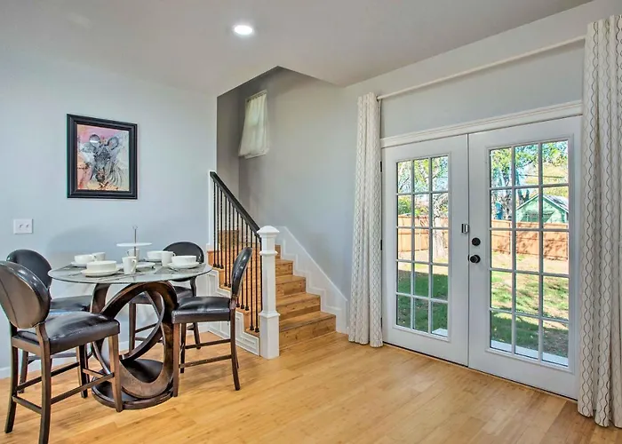 Denison Home W/ Balcony: Walk To Downtown!