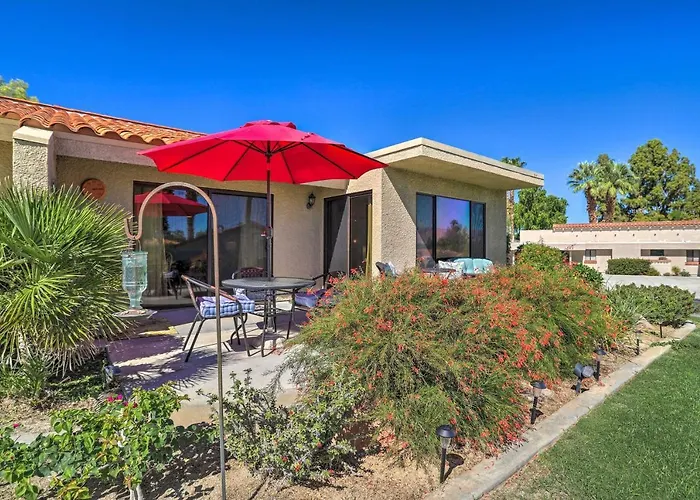 Golf Course View & Pool Access: Palm Desert Home