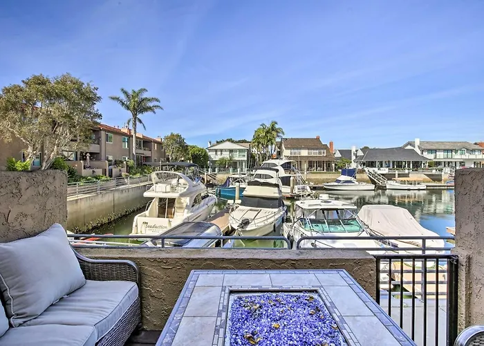 Waterfront Huntington Beach Condo W/ Fire Pit