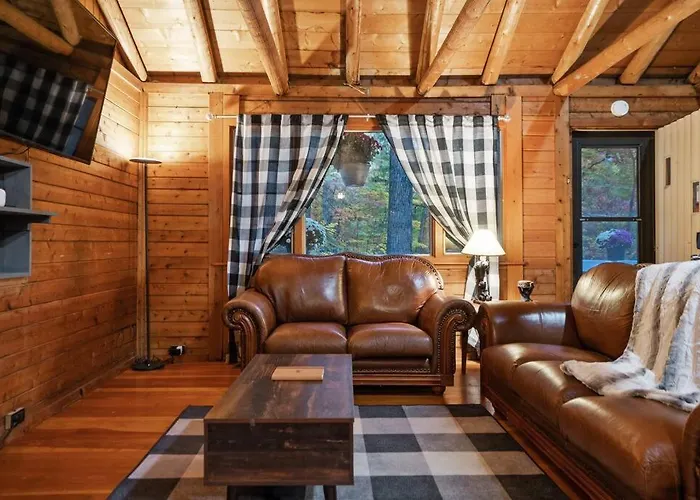Cozy Bear-Themed Mountain Cabin, Relaxing Hot Tub