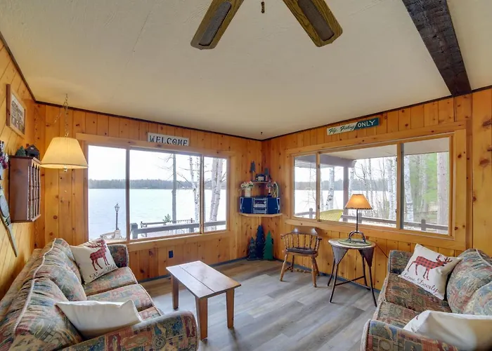 Lakefront Cabin W/ Private Dock & Beach!