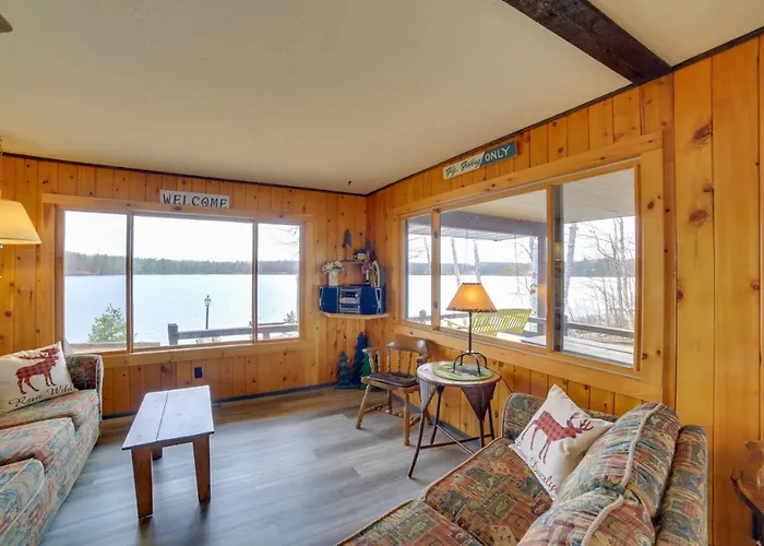 Lakefront Cabin W/ Private Dock & Beach!
