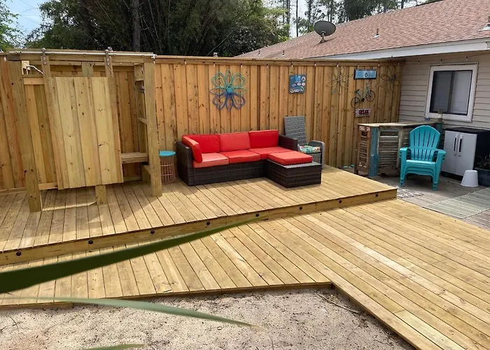 Destin-Y 30A Beach Retreat Self Checkin - Huge Private Backyard Deck With Outdoor Shower