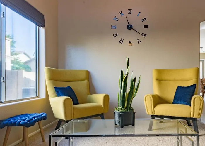 Desert Oasis Amazing Pool Waterfall Firepit Office