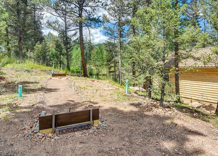 Private Hot Tub & Pond: Conifer Log Cabin
