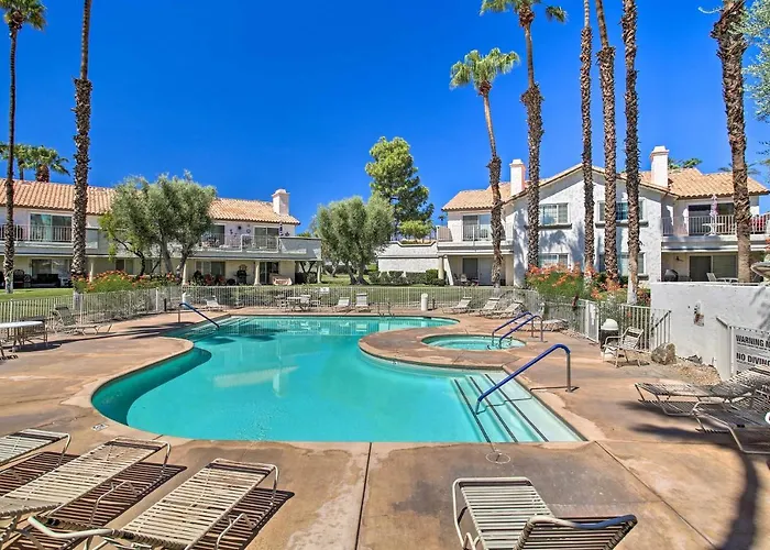 Patio + Pool Access: Stunning Palm Desert Townhome