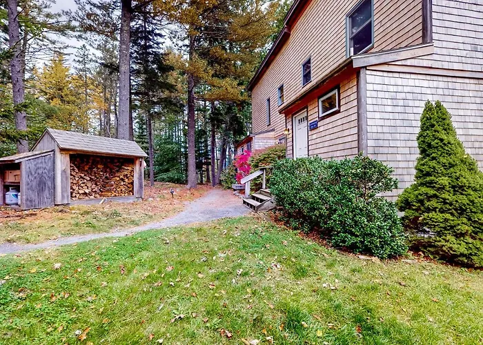 Dog-Friendly Ocean-View Home With Grill, Wood Stove, Deck, Washer/Dryer, & Ac