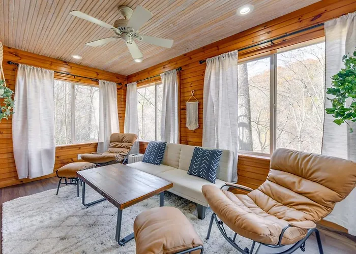 Mtn-View Waynesville Home Near Trout Stocked Creek
