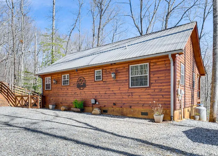 Hot Tub + Fire Pit: Dog-Friendly Cabin In Murphy!