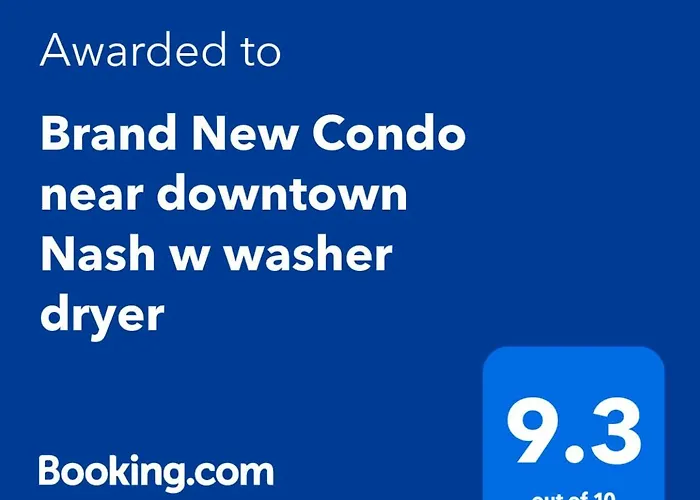 Brand New Condo Near Downtown Nash W Washer Dryer