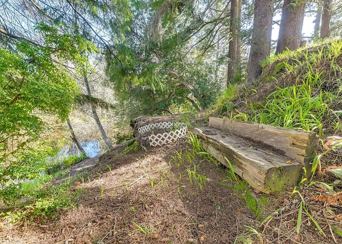 Fish On-Site & Explore Coos Bay! Creekfront Cabin