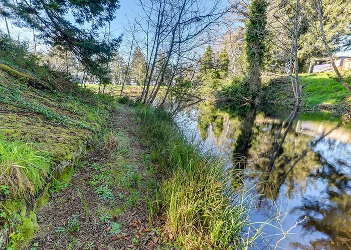 Fish On-Site & Explore Coos Bay! Creekfront Cabin