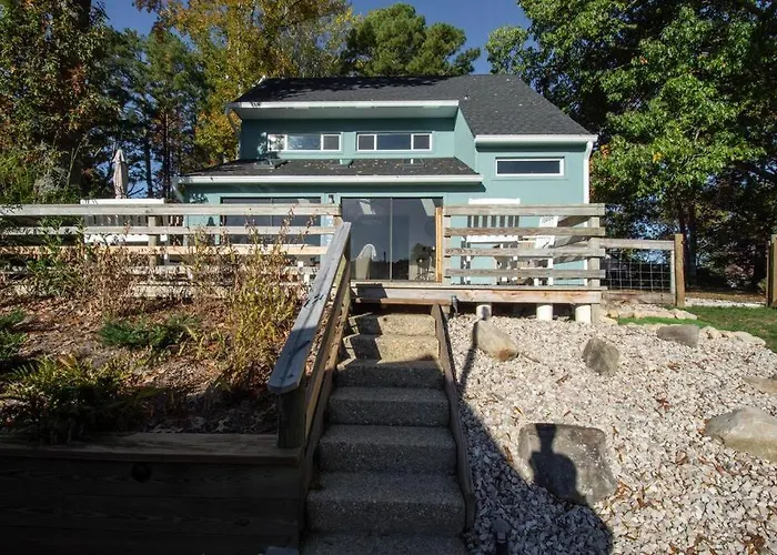 Waterfront House With Private Dock And Fishing