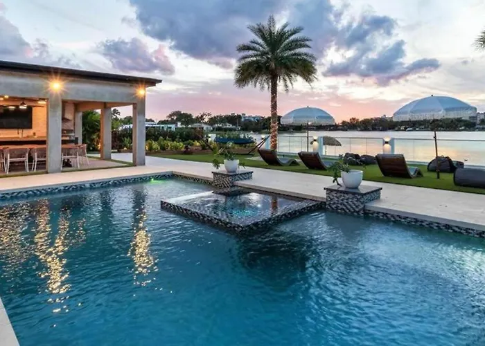 Opulent Waterfront Villa By The Glamhomes