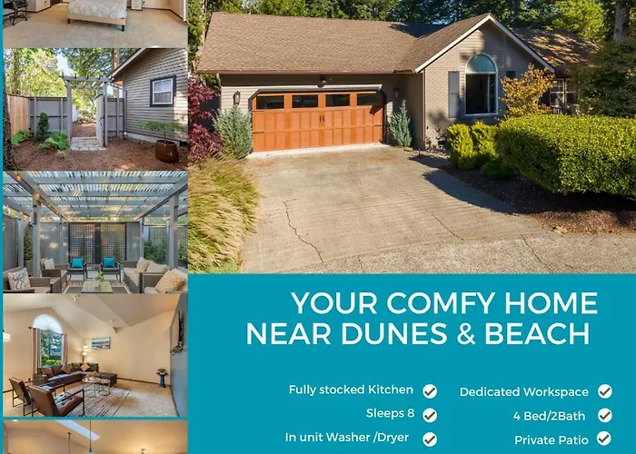Comfy 4B/2B Home Near Dunes & Ocean! Pet Friendly!
