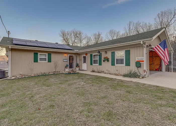 Waterfront Cherokee Village Home W/ Private Dock!