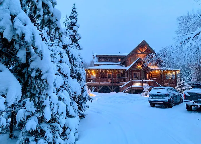 Wml Stunning Log Home: Bretton Woods Retreat with Jacuzzi & Fireplaces