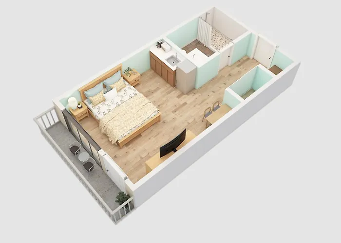 Mcm Retro Beachfront Studio Great View, King Bed Remodeled