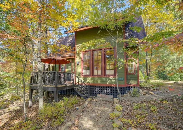 French Broad River Access: Whimsical Gem W/ Deck