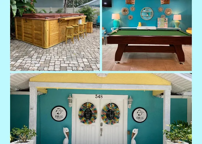 3Gulls Inn Ozona-Boutique Hotel-Steps From Restaurants & Brewery-Swimspa Pool-Pet Friendly