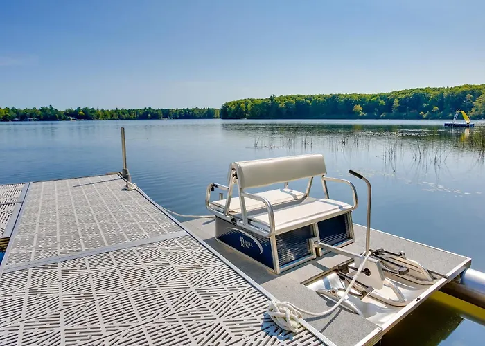 Interlochen Lake House W/ Deck, Fire Pit & Dock!