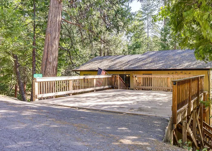 Cozy Mi-Wuk Village Cabin W/ Deck!