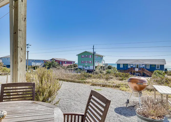 Ocean-View Apt In Emerald Isle - Walk To Beach
