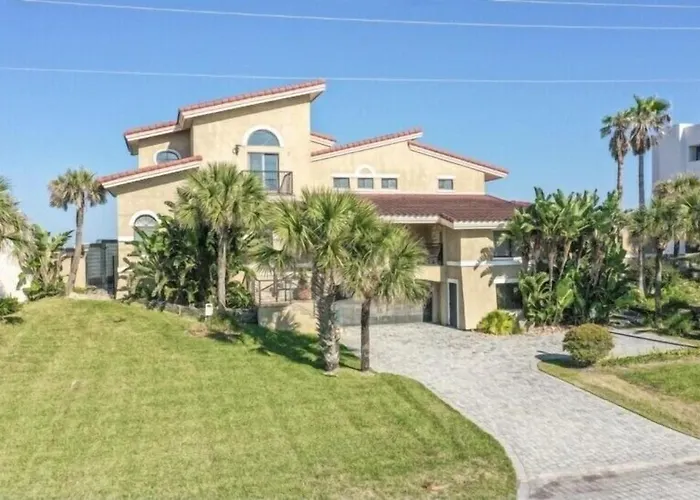 Flagler Beach Ocean Front Villa W/ Lg. In Ground Pool-5-6Br/4Bth& Attached Apt
