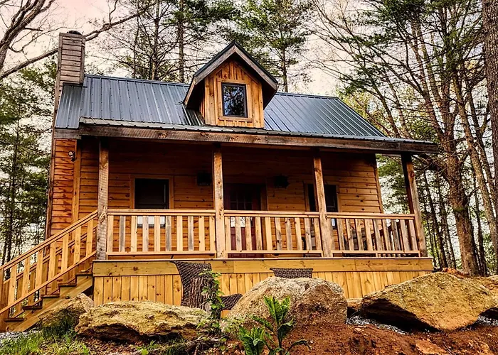 Luxury Mountain View Cabin Near Asheville Nc