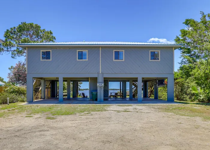 Waterfront Cedar Key Duplex Home: Grill & Dock!