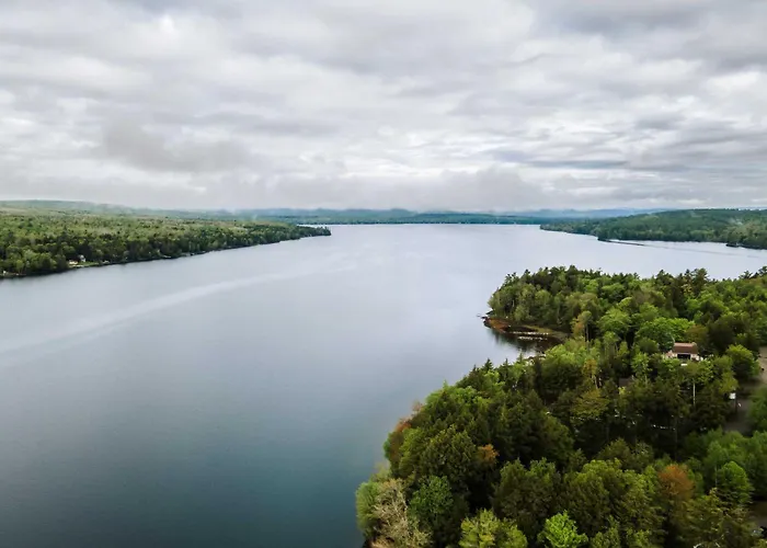 Waterfront Sebec Lake Home W/ Yard + Fire Pit
