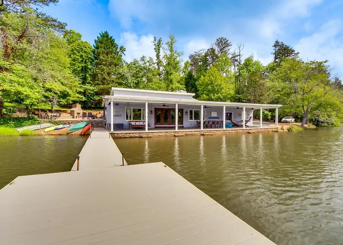Hot Tub, Dock, Lakefront: Luxe Six Mile Retreat