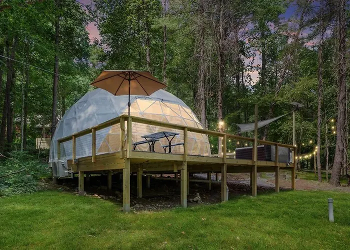 Dream Dome - Romantic Getaway, Hot Tub, Ac, Wifi, National Park 8 Min